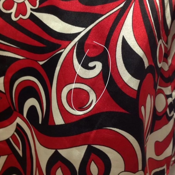 Notations Red Bell Sleeve Adjustable Tunic Top M - Picture 7 of 8